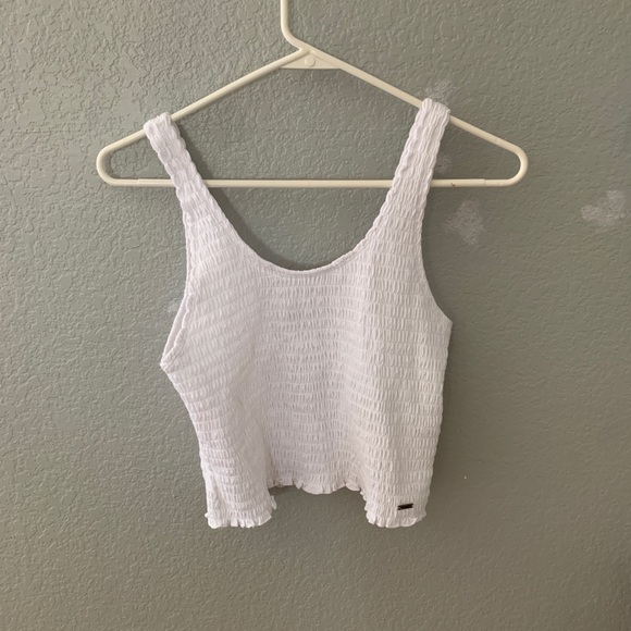 Hollister Tops - NEVER WORN white tank top